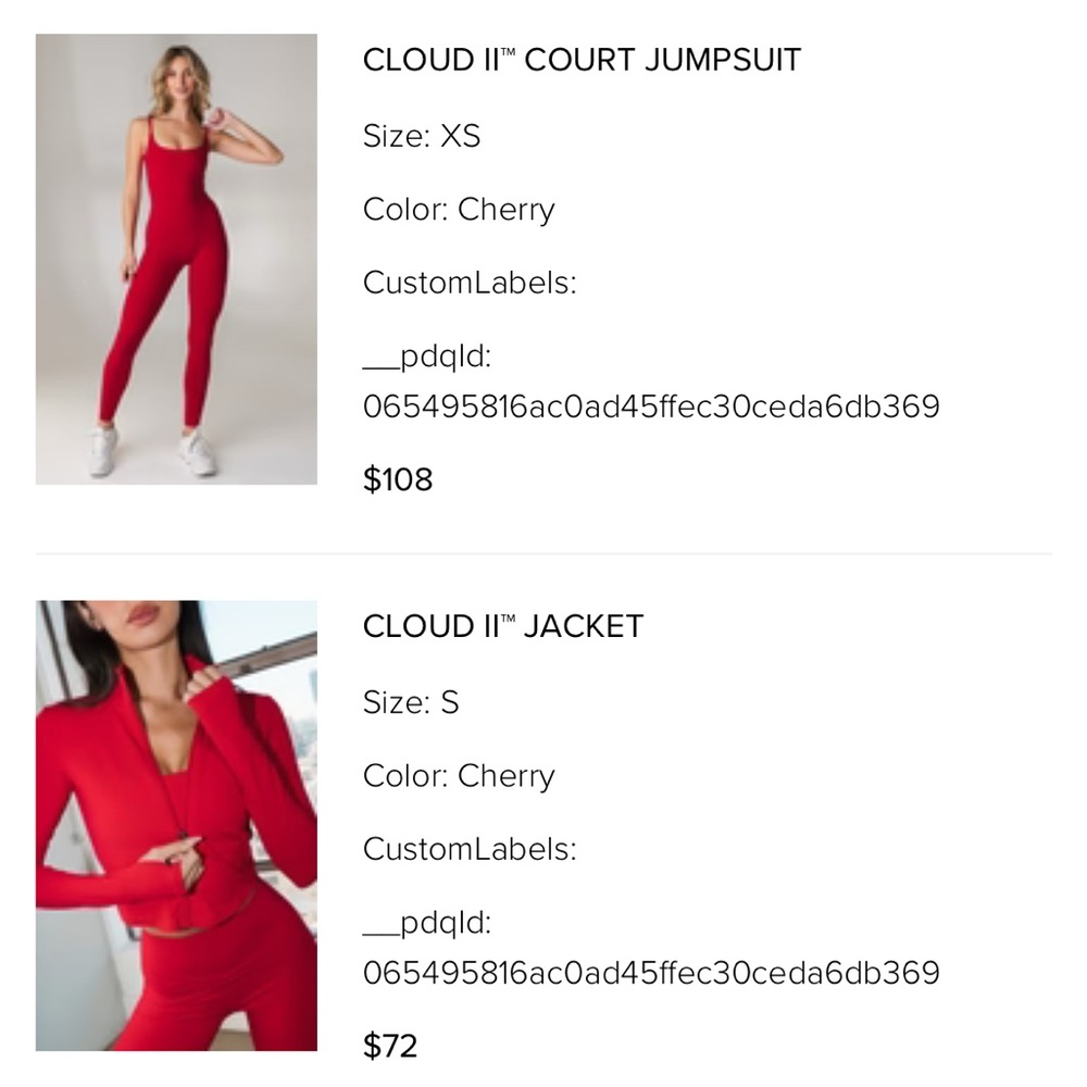 VITALITY CHERRY JUMPSUIT + JACKET